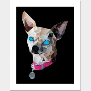 Geometric Chihuahua Posters and Art